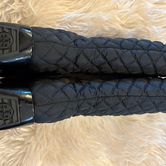 Tory Burch Quilted black Heeled Boots - Picture 2 of 4